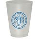 Double Circle Monogram Colored Shatterproof Cups Image 2 of 5